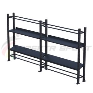 Купить Модульный стеллаж для гантелей, гирь и медболов 3780х430х1950 (2 секции) в Стерлитамаке 
