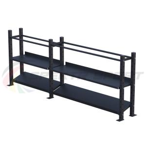Купить Модульный стеллаж для гантелей, гирь и медболов 3180х430х1200 (2 секции) в Стерлитамаке 